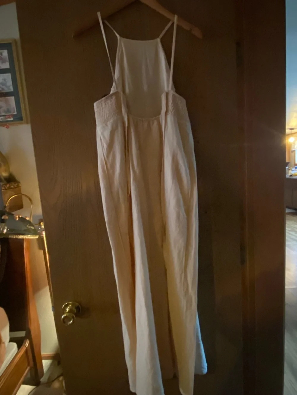 Zara Cream Maxi Slip Dress - Picture 3 of 4